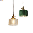 GobekUsa Green Glass LED Pendant Lights for Indoor Lighting in Home, Living Room, Bar & Coffee