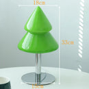 GobekUsa Christmas Tree Glass Table Lamp for Living Room & Bedroom Decor