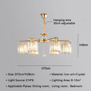 GobekUsa Crystal Lustre Chandelier: Modern Luxury Indoor Lighting Fixtures