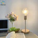 GobekUsa Golden Modern LED Bedside Lamp for College Dorm Study Desk