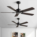 GobekUsa 56" Industrial Style Black Ceiling Fan with Remote Control for Indoor Rooms