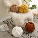 GobekUsa Boucle Knotted Circle Soft Pillows - Home Decorative Round Ball Throw Plush Pillows
