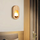 GobekUsa LED Wooden Wall Lamp for Bedroom Living Room Study Aisle Home Lighting
