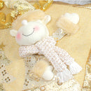 GobekUsa Christmas Snowman Elk Santa Claus Gold Embroidered Pillowcase
