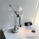 GobekUsa Lodes Blow Glass Table Light: Adjustable Modern Chrome Lamp for Home, Store, and Bar