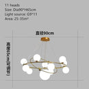 GobekUsa Gold LED Chandelier Rings for Living Kitchen Bedroom Dining Room