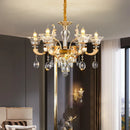 GobekUsa Crystal Chandelier Pendant for Villa Duplex, Hotel Lobby, European Décor