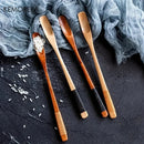 GobekUsa 4PCS Japanese Style Wooden Spoon Set | Versatile Kitchen Tools for Mixing and Serving