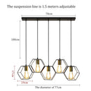 GobekUsa Industrial LED Hanging Pendant Light Fixture for Dining Room and Living Room
