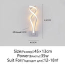 GobekUsa LED Wall Lamps Modern Minimalist Bedroom Living Room Lighting Black White