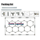 GobekUsa Geometric LED Lights for Exhibition Car Detailing Garage Workshop - Polygonal Snowflake Theme