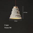 GobekUsa Concrete High Pendant Chandelier for Bedroom, Restaurant, and Bar