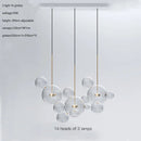 GobekUsa Glass Bubble Ball LED Chandelier Mickey Light for Restaurant, Bar, and Store