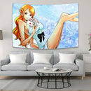 GobekUsa Anime One Piece Character Canvas Tapestry for Bohemian Wall Decor