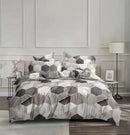 GobekUsa Honeycomb Marble Patterned Bedding Set, Luxurious Duvet Cover with Pillowcase