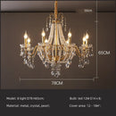 GobekUsa Crystal LED Chandelier Pendant Lights for Villa Stairs and Hotel Decor