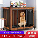 GobekUsa Large Wood Dog Cage House | Indoor Solid Wooden for Big Dogs