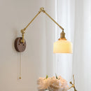 GobekUsa LED Wall Light Walnut Copper Modern Style Hallway Bedroom Living Room