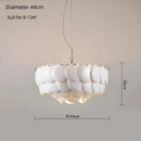 GobekUsa French Ceramic Chandelier: Romantic LEDs for Luxury Living Room & Restaurant Decor
