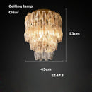 GobekUsa Glass Art LED Chandelier for Living Room