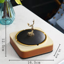 GobekUsa Brown Leather Desktop Storage Basket and Tissue Box