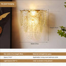 GobekUsa Luxe Crystal Glass Wall Lamp for Aisle, Living Room, Bedroom & Corridor Lighting