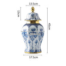 GobekUsa Blue White Porcelain General Jar Vase Handicraft Home Decoration Ornaments