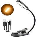 GobekUsa 7 LED Book Light: Rechargeable Reading Lamp with 3-Level White Light Clip-On