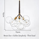 GobekUsa Bubble Chandelier: High Quality LED Lighting for Bedroom and Lounge