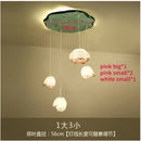 GobekUsa Lotus Glass Pendant Lamp: Elegant Pink Lotus Lighting for Home Decor