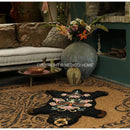 GobekUsa Boho Black Bear Rug 80x120cm: Hand Tufted Animal Shaped Area Carpet
