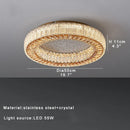 GobekUsa Crystal Ceiling Lamp: Luxury Postmodern Design for Living Room & Bedroom