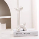 GobekUsa Abstract Ceramic Balloon Dog Sculpture for Home Office Décor