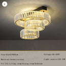 GobekUsa Gold Crystal Copper Ceiling Lamps LED Modern Home Room Decor Lighting