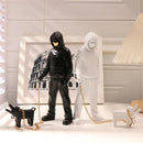 GobekUsa Dog Sculpture Banksy Statue Modern Pop Art Decor Living Room Office Shelf