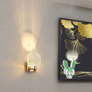 GobekUsa Gold LED Crystal Wall Sconce for Modern Bedroom Bathroom Living Room Lighting