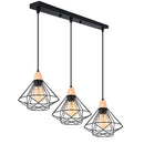 GobekUsa Industrial Wood Ceiling Chandelier for Bedroom Cafe Bar Restaurant Decor