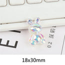 GobekUsa Kawaii Rabbit Resin Cabochon for Scrapbooking and DIY Crafts