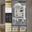 GobekUsa Electric Towel Radiator Warmer Rack for Smart Bathroom Storage and Heating