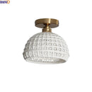 GobekUsa Ceramic LED Ceiling Lights: Modern Hollow Design for Living Room, Aisle, Balcony