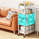 GobekUsa Kitchen Storage Cart Rolling Utility Organizer Rack Shelf Trolley Cart