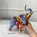 GobekUsa Elephant Resin Art Statue Collection for Home Office Decor