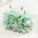 GobekUsa Blue Flower Cherry Stamen Berries Bundle for DIY Christmas Wedding Decor