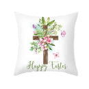 GobekUsa Easter Egg Bunny Flower Birds Sofa Pillow Cover
