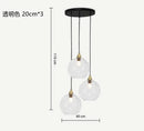 Nordic Water Grain Colored Glass Globe Pendant Light