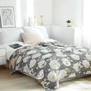 GobekUsa Japanese Cotton Gauze Boho Throw Blanket - Summer Cool Quilt for Beds and Sofas