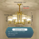 GobekUsa Crystal Chandelier: Elegant Chinese Style Lighting for Living Room, Bedroom, and Study