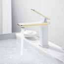 GobekUsa Brass Basin Faucet: Single Handle Mixer Taps, Deck Mounted Bathroom Sink Faucets
