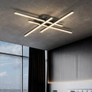 GobekUsa Gold Black Aluminum LED Chandeliers for Bedroom Dining Living Room Lighting