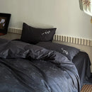 GobekUsa Chinese Style 100% Cotton Jacquard Duvet Cover Set - Luxury Queen Bedding